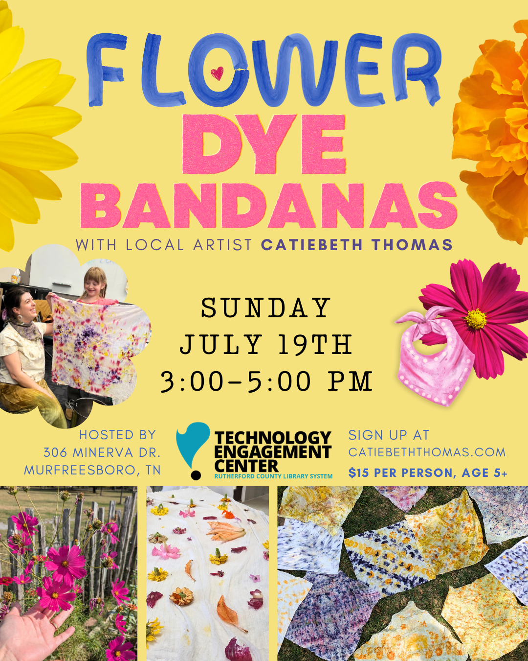 Flyer dyed bandanas workshop _july 2026